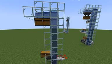 Image of 【Java版マイクラ】水流式アイテムエレベーターの作り方