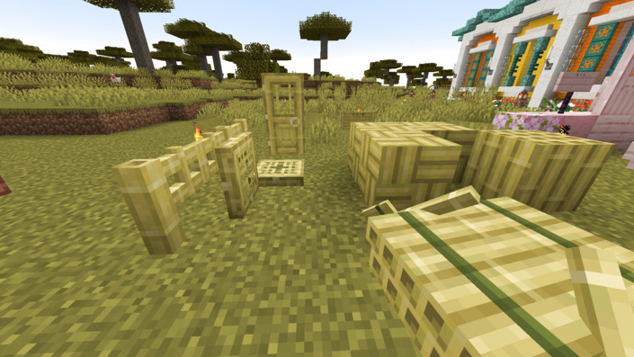 竹からできるブロック