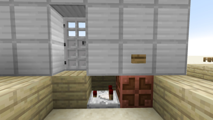 鉄のドアを開く装置