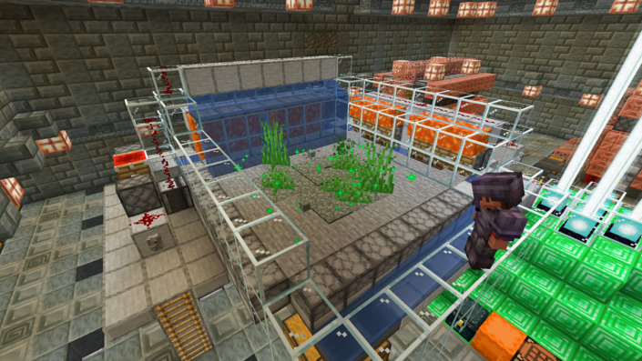 完成した苔自動収穫機