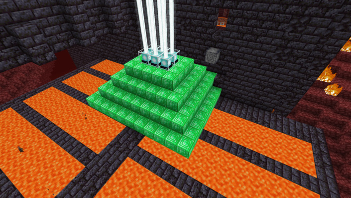 ネザーに設置したビーコン